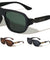 Art Deco Hinge Accent Modern Squared Aviators Wholesale Sunglasses