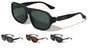 Art Deco Hinge Accent Modern Squared Aviators Wholesale Sunglasses