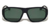 Art Deco Hinge Accent Modern Squared Aviators Wholesale Sunglasses