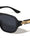 Art Deco Hinge Accent Modern Squared Aviators Wholesale Sunglasses