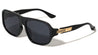 Art Deco Hinge Accent Modern Squared Aviators Wholesale Sunglasses