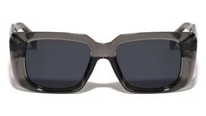 Art Deco Temple Accent Modern Rectangle Wholesale Sunglasses