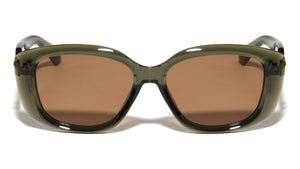 Art Deco Hinge Temple Stud Accent Fashion Butterfly Wholesale Sunglasses
