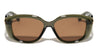 Art Deco Hinge Temple Stud Accent Fashion Butterfly Wholesale Sunglasses
