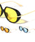 Color Lens Side Frame Shield Fashion Butterfly Wholesale Sunglasses