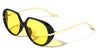 Color Lens Side Frame Shield Fashion Butterfly Wholesale Sunglasses