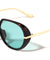 Color Lens Side Frame Shield Fashion Butterfly Wholesale Sunglasses