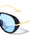 Color Lens Side Frame Shield Fashion Butterfly Wholesale Sunglasses