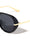 Color Lens Side Frame Shield Fashion Butterfly Wholesale Sunglasses