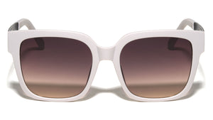 Line Pattern Temple Accent Oversized Squared Butterfly Wholesale Sunglasses