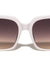 Line Pattern Temple Accent Oversized Squared Butterfly Wholesale Sunglasses