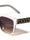 Line Pattern Temple Accent Oversized Squared Butterfly Wholesale Sunglasses