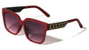 Line Pattern Temple Accent Oversized Squared Butterfly Wholesale Sunglasses