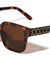 Line Pattern Temple Accent Oversized Squared Butterfly Wholesale Sunglasses