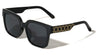 Line Pattern Temple Accent Oversized Squared Butterfly Wholesale Sunglasses