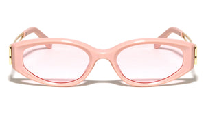 Geometric Hinge Accent Fashion Wide Butterfly Wholesale Sunglasses