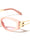 Geometric Hinge Accent Fashion Wide Butterfly Wholesale Sunglasses