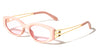 Geometric Hinge Accent Fashion Wide Butterfly Wholesale Sunglasses