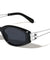 Geometric Hinge Accent Fashion Wide Butterfly Wholesale Sunglasses