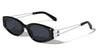 Geometric Hinge Accent Fashion Wide Butterfly Wholesale Sunglasses