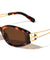 Geometric Hinge Accent Fashion Wide Butterfly Wholesale Sunglasses