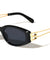 Geometric Hinge Accent Fashion Wide Butterfly Wholesale Sunglasses