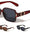 Glitter Temple Accent Fashion Squared Butterfly Wholesale Sunglasses