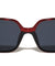 Glitter Temple Accent Fashion Squared Butterfly Wholesale Sunglasses