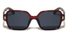 Glitter Temple Accent Fashion Squared Butterfly Wholesale Sunglasses