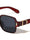 Glitter Temple Accent Fashion Squared Butterfly Wholesale Sunglasses