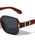 Glitter Temple Accent Fashion Squared Butterfly Wholesale Sunglasses