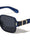 Glitter Temple Accent Fashion Squared Butterfly Wholesale Sunglasses