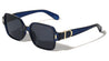 Glitter Temple Accent Fashion Squared Butterfly Wholesale Sunglasses