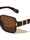 Glitter Temple Accent Fashion Squared Butterfly Wholesale Sunglasses