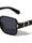 Glitter Temple Accent Fashion Squared Butterfly Wholesale Sunglasses