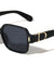 Glitter Temple Accent Fashion Squared Butterfly Wholesale Sunglasses