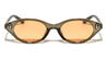 Two Bracket Temple Accent Retro Oval Cat Eye Wholesale Sunglasses