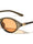 Two Bracket Temple Accent Retro Oval Cat Eye Wholesale Sunglasses