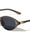 Two Bracket Temple Accent Retro Oval Cat Eye Wholesale Sunglasses