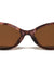 Pearl Temple Accent Retro Fashion Oval Wholesale Sunglasses