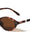 Pearl Temple Accent Retro Fashion Oval Wholesale Sunglasses