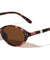 Pearl Temple Accent Retro Fashion Oval Wholesale Sunglasses