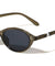 Pearl Temple Accent Retro Fashion Oval Wholesale Sunglasses