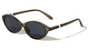 Pearl Temple Accent Retro Fashion Oval Wholesale Sunglasses