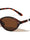 Pearl Temple Accent Retro Fashion Oval Wholesale Sunglasses