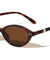 Pearl Temple Accent Retro Fashion Oval Wholesale Sunglasses