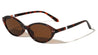 Pearl Temple Accent Retro Fashion Oval Wholesale Sunglasses
