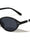 Pearl Temple Accent Retro Fashion Oval Wholesale Sunglasses