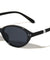 Pearl Temple Accent Retro Fashion Oval Wholesale Sunglasses