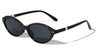 Pearl Temple Accent Retro Fashion Oval Wholesale Sunglasses